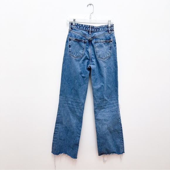 Zara High Waist Wide Leg Distressed Jeans - Picture 7 of 9